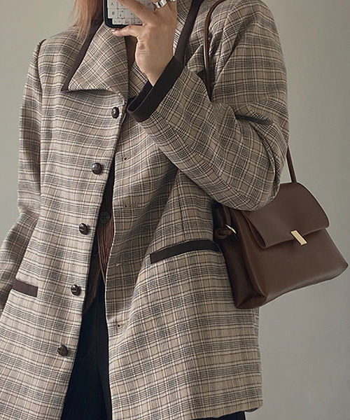 c.u.l（シーユーエル）の「【c.u.l】フラップスクエアショルダーバッグ cula170（ショルダーバッグ・レディース・ブラウン/ブラック・FREE）」の17枚目の写真