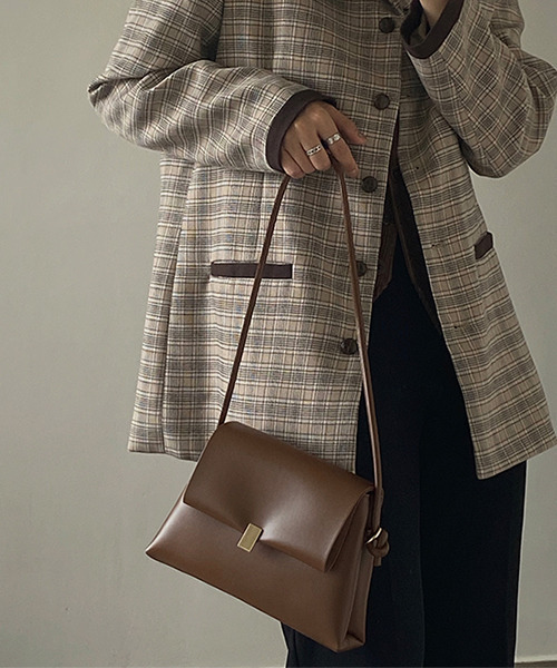 c.u.l（シーユーエル）の「【c.u.l】フラップスクエアショルダーバッグ cula170（ショルダーバッグ・レディース・ブラウン/ブラック・FREE）」の20枚目の写真