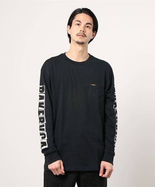 RVCA(ルーカ)の「RVCA メンズ RANSOM LS ロングスリーブTシャツ【2020年秋冬モデル】/ルーカ長袖袖プリントロンT(Tシャツ/カットソー・メンズ・ブラック/レッド・MEDIUM/LARGE)」の5枚目の写真