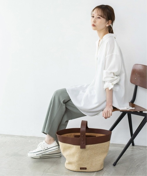 IENA（イエナ）の「《追加》ランダムリブカットパンツ◆（その他パンツ・レディース・ライトグレー/ネイビー/ブラック・38/36）」の11枚目の写真