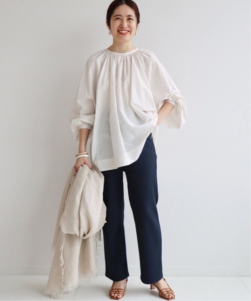 IENA（イエナ）の「《追加》ランダムリブカットパンツ◆（その他パンツ・レディース・ライトグレー/ネイビー/ブラック・38/36）」の17枚目の写真