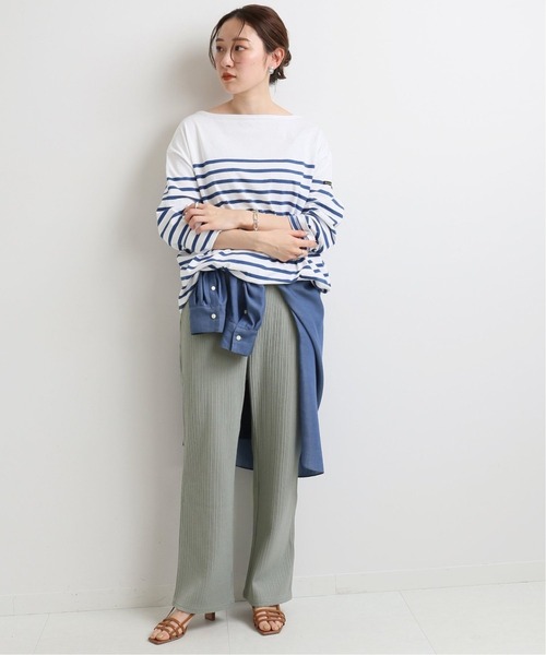 IENA（イエナ）の「《追加》ランダムリブカットパンツ◆（その他パンツ・レディース・ライトグレー/ネイビー/ブラック・38/36）」の5枚目の写真