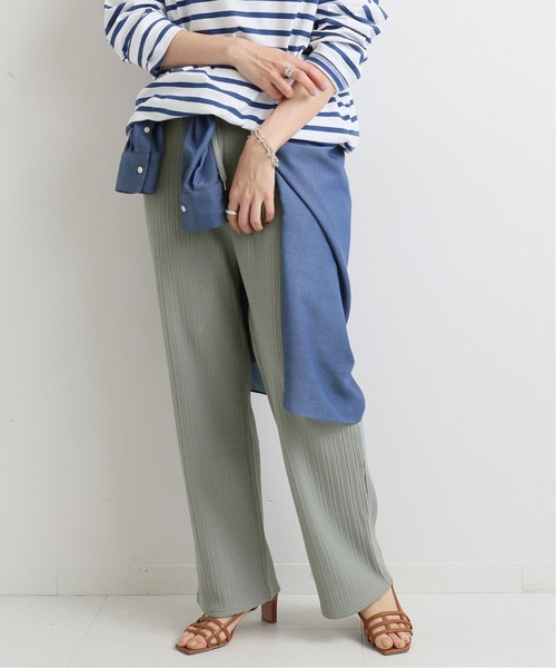 IENA（イエナ）の「《追加》ランダムリブカットパンツ◆（その他パンツ・レディース・ライトグレー/ネイビー/ブラック・38/36）」の9枚目の写真