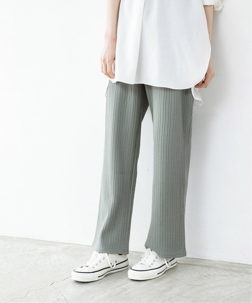 IENA（イエナ）の「《追加》ランダムリブカットパンツ◆（その他パンツ・レディース・ライトグレー/ネイビー/ブラック・38/36）」の6枚目の写真