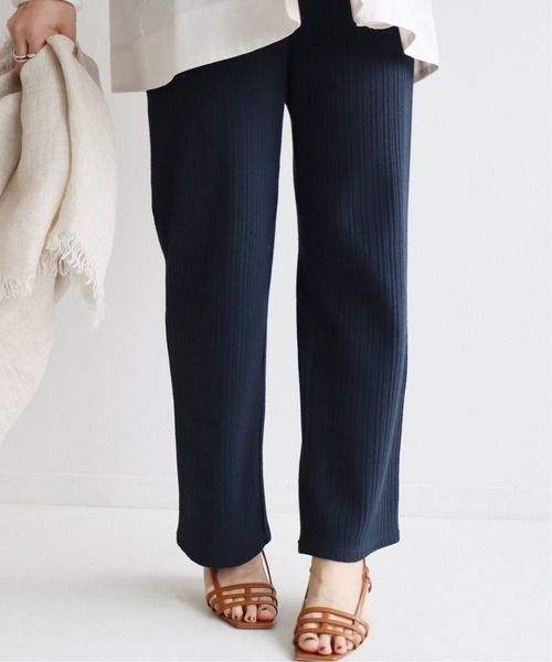 IENA（イエナ）の「《追加》ランダムリブカットパンツ◆（その他パンツ・レディース・ライトグレー/ネイビー/ブラック・38/36）」の7枚目の写真