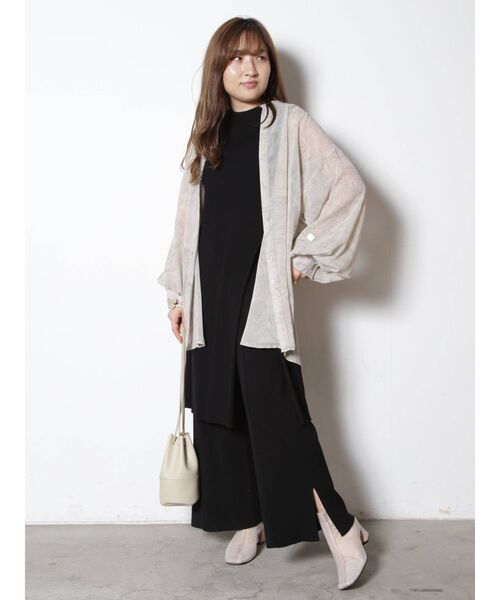 COTORICA（コトリカ）の「マーブル柄スタンドカラーパイピングシャツ（シャツ/ブラウス・レディース・ライトグレー/ローズ/ライトグリーン・FREE）」の13枚目の写真