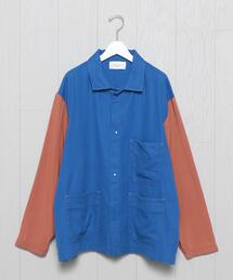 ＜UNUSED＞BICOLOR COACH JACKET/ジャケット.