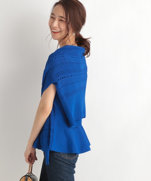 Andemiu(アンデミュウ)の「【パーソナルカラー診断/UVカット】myカラーニットカーディガン947123(ニット/セーター・レディース・ブラック/ブラウン/イエロー/ブルー・FREE)」の6枚目の写真