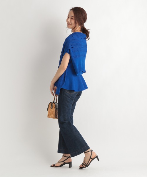 Andemiu(アンデミュウ)の「【パーソナルカラー診断/UVカット】myカラーニットカーディガン947123(ニット/セーター・レディース・ブラック/ブラウン/イエロー/ブルー・FREE)」の7枚目の写真