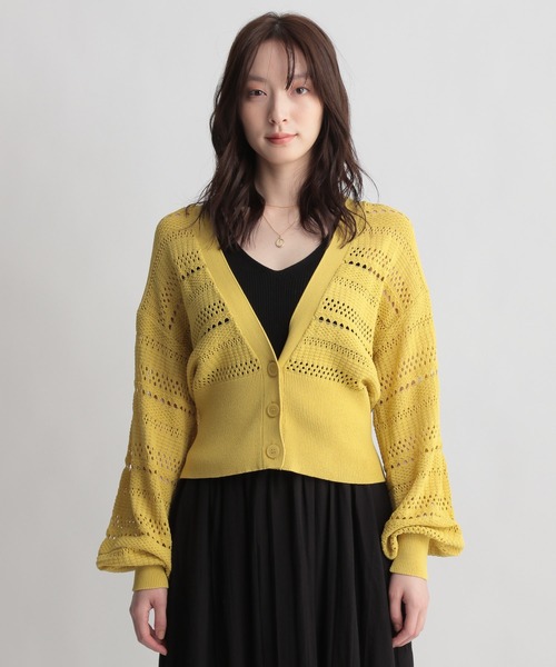 Andemiu(アンデミュウ)の「【パーソナルカラー診断/UVカット】myカラーニットカーディガン947123(ニット/セーター・レディース・ブラック/ブラウン/イエロー/ブルー・FREE)」の8枚目の写真