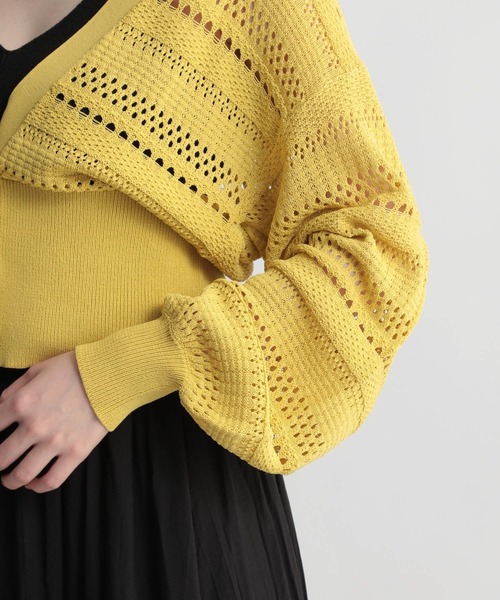 Andemiu(アンデミュウ)の「【パーソナルカラー診断/UVカット】myカラーニットカーディガン947123(ニット/セーター・レディース・ブラック/ブラウン/イエロー/ブルー・FREE)」の12枚目の写真