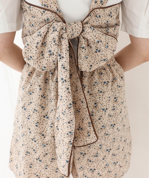 one after another NICE CLAUP(ワンアフターアナザーナイスクラップ)の「【WEB限定】バックリボンミニサロペット(サロペット/オーバーオール・レディース・ブラック/ブラック系その他/ベージュ系その他/チェック・FREE)」の13枚目の写真