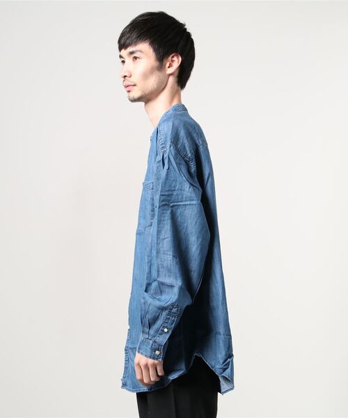 GAP(ギャップ)の「長袖リラックスシャツ --(シャツ/ブラウス・メンズ・ライトインディゴブルー・M/L/XS/S/XL)」の3枚目の写真