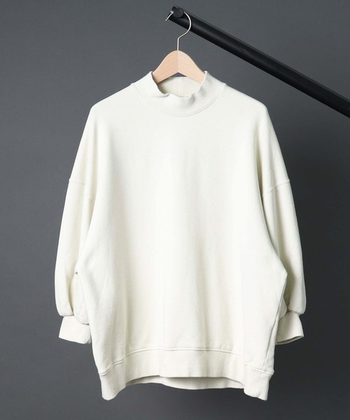 SAYAKADAVIS(サヤカディヴィス)の「【 SAYAKA DAVIS / サヤカデイヴィス 】 Mock Neck Sweatshirt モックネックスウェット(スウェット・レディース・タン/アイボリー・SMALL)」の2枚目の写真