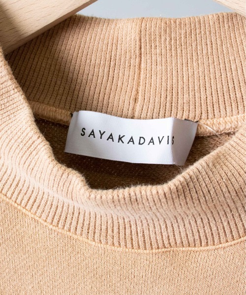 SAYAKADAVIS(サヤカディヴィス)の「【 SAYAKA DAVIS / サヤカデイヴィス 】 Mock Neck Sweatshirt モックネックスウェット(スウェット・レディース・タン/アイボリー・SMALL)」の7枚目の写真