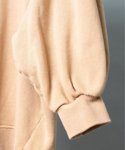 SAYAKADAVIS(サヤカディヴィス)の「【 SAYAKA DAVIS / サヤカデイヴィス 】 Mock Neck Sweatshirt モックネックスウェット(スウェット・レディース・タン/アイボリー・SMALL)」の10枚目の写真