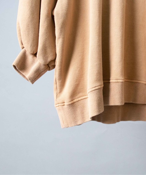 SAYAKADAVIS(サヤカディヴィス)の「【 SAYAKA DAVIS / サヤカデイヴィス 】 Mock Neck Sweatshirt モックネックスウェット(スウェット・レディース・タン/アイボリー・SMALL)」の11枚目の写真