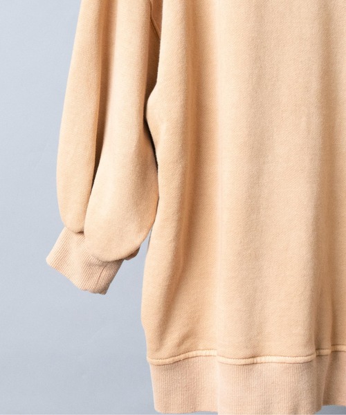 SAYAKADAVIS(サヤカディヴィス)の「【 SAYAKA DAVIS / サヤカデイヴィス 】 Mock Neck Sweatshirt モックネックスウェット(スウェット・レディース・タン/アイボリー・SMALL)」の13枚目の写真
