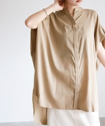 SLOBE IENA | コットンレーヨンボイルフレンチスリーブブラウス【手洗い可能】◆(シャツ/ブラウス)