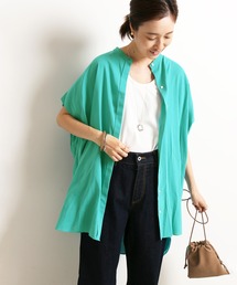 SLOBE IENA | コットンレーヨンボイルフレンチスリーブブラウス【手洗い可能】◆(シャツ/ブラウス)