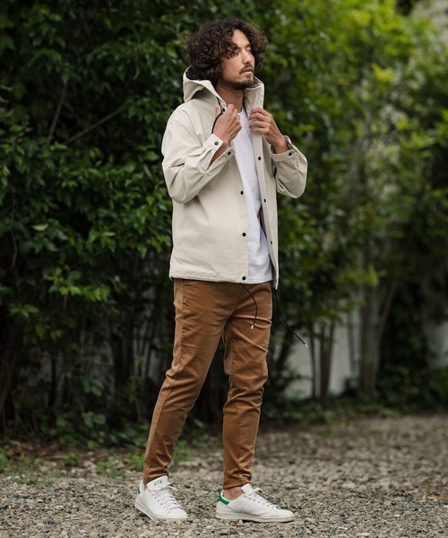 CAMBIO(カンビオ)の「ms4703-Herringbone Hooded Long Sleeve Dot Button Shirts シャツ(シャツ/ブラウス・メンズ・ブラウン/ブラック/キナリ/オリーブ・S/M/L)」の18枚目の写真