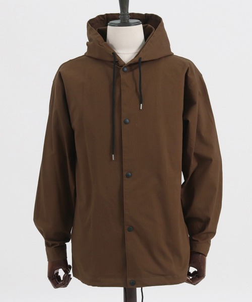 CAMBIO(カンビオ)の「ms4703-Herringbone Hooded Long Sleeve Dot Button Shirts シャツ(シャツ/ブラウス・メンズ・ブラウン/ブラック/キナリ/オリーブ・S/M/L)」の21枚目の写真