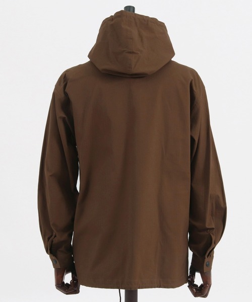 CAMBIO(カンビオ)の「ms4703-Herringbone Hooded Long Sleeve Dot Button Shirts シャツ(シャツ/ブラウス・メンズ・ブラウン/ブラック/キナリ/オリーブ・S/M/L)」の22枚目の写真