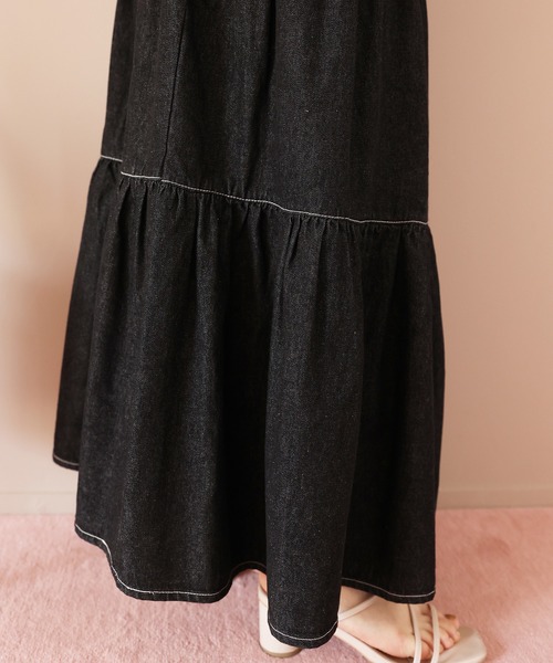 セール】ティアードジャンパースカート（ジャンパースカート）｜one