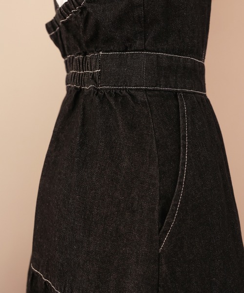 one after another NICE CLAUP（ワンアフターアナザーナイスクラップ）の「ティアードジャンパースカート（ジャンパースカート・レディース・ベージュ/ブラック/ネイビー・FREE）」の20枚目の写真