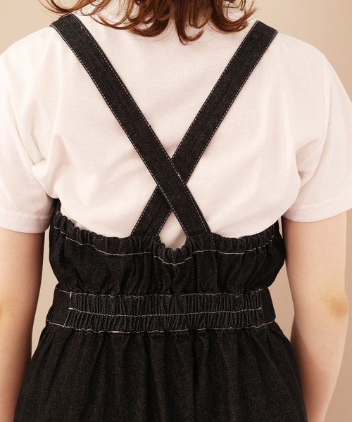 one after another NICE CLAUP（ワンアフターアナザーナイスクラップ）の「ティアードジャンパースカート（ジャンパースカート・レディース・ベージュ/ブラック/ネイビー・FREE）」の21枚目の写真