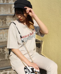 one way | 【oneway Jeans】ピグメント刺繍Tシャツ(Tシャツ/カットソー)