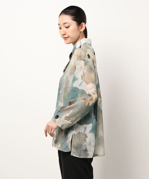 ANAP（アナップ）の「ニュアンスパターンオーバーサイズシャツ（シャツ/ブラウス・レディース・ベージュ/グリーン・FREE）」の17枚目の写真