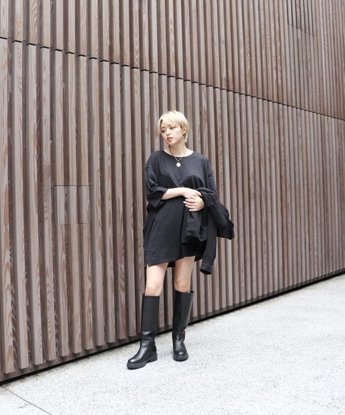 セール Evol 本革ロングブーツ ブーツ Ir8071 ブーツ シューズ Evol イーボル のファッション