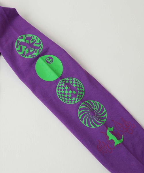 X-girl（エックスガール）の「T.P.S.W L/S TEE（Tシャツ/カットソー・レディース・パープル/ブラック/ホワイト・L/M/XL/S）」の9枚目の写真