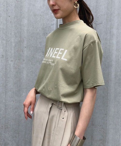 &g'aime(アンジェム)の「【&g'aime】ロゴプリントTシャツ(Tシャツ/カットソー・レディース・ホワイト/チャコールグレー/ブラック/カーキ・FREE)」の19枚目の写真