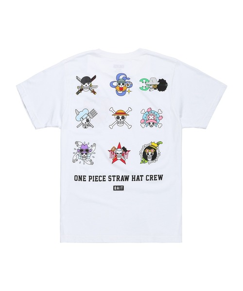BAIT（ベイト）の「BAIT ONEPIECE ワンピース STRAWHAT SKULLS TEE 215-OPC-TEE-003（Tシャツ/カットソー・メンズ・ホワイト・LARGE/XX-LARGE/MEDIUM/X-LARGE）」の6枚目の写真