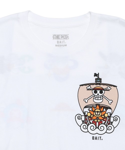 BAIT（ベイト）の「BAIT ONEPIECE ワンピース STRAWHAT SKULLS TEE 215-OPC-TEE-003（Tシャツ/カットソー・メンズ・ホワイト・LARGE/XX-LARGE/MEDIUM/X-LARGE）」の7枚目の写真