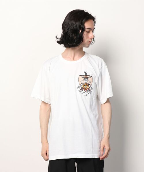 BAIT（ベイト）の「BAIT ONEPIECE ワンピース STRAWHAT SKULLS TEE 215-OPC-TEE-003（Tシャツ/カットソー・メンズ・ホワイト・LARGE/XX-LARGE/MEDIUM/X-LARGE）」の10枚目の写真