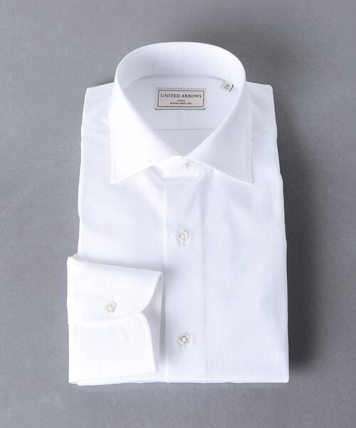 UNITED ARROWS（ユナイテッドアローズ）の「＜UNITED ARROWS＞ トーマスメイソン ブロード セミワイドカラー（シャツ/ブラウス・メンズ・ホワイト/ライトブルー・40cm/41cm/42cm/43cm/37cm/38cm/36cm/39cm）」の2枚目の写真
