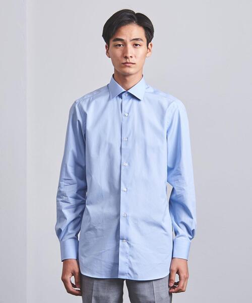 UNITED ARROWS（ユナイテッドアローズ）の「＜UNITED ARROWS＞ トーマスメイソン ブロード セミワイドカラー（シャツ/ブラウス・メンズ・ホワイト/ライトブルー・40cm/41cm/42cm/43cm/37cm/38cm/36cm/39cm）」の3枚目の写真