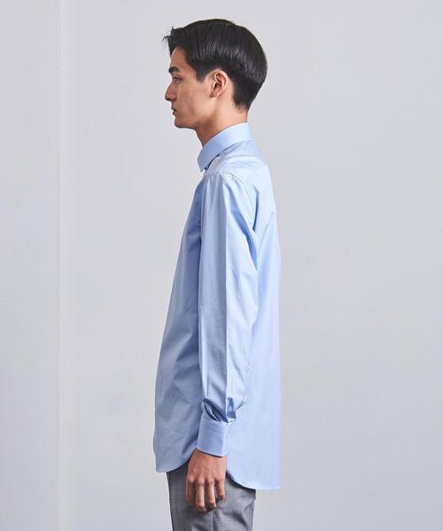 UNITED ARROWS（ユナイテッドアローズ）の「＜UNITED ARROWS＞ トーマスメイソン ブロード セミワイドカラー（シャツ/ブラウス・メンズ・ホワイト/ライトブルー・40cm/41cm/42cm/43cm/37cm/38cm/36cm/39cm）」の4枚目の写真