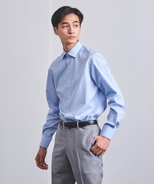 UNITED ARROWS（ユナイテッドアローズ）の「＜UNITED ARROWS＞ トーマスメイソン ブロード セミワイドカラー（シャツ/ブラウス・メンズ・ホワイト/ライトブルー・40cm/41cm/42cm/43cm/37cm/38cm/36cm/39cm）」の6枚目の写真