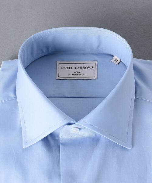 UNITED ARROWS（ユナイテッドアローズ）の「＜UNITED ARROWS＞ トーマスメイソン ブロード セミワイドカラー（シャツ/ブラウス・メンズ・ホワイト/ライトブルー・40cm/41cm/42cm/43cm/37cm/38cm/36cm/39cm）」の10枚目の写真