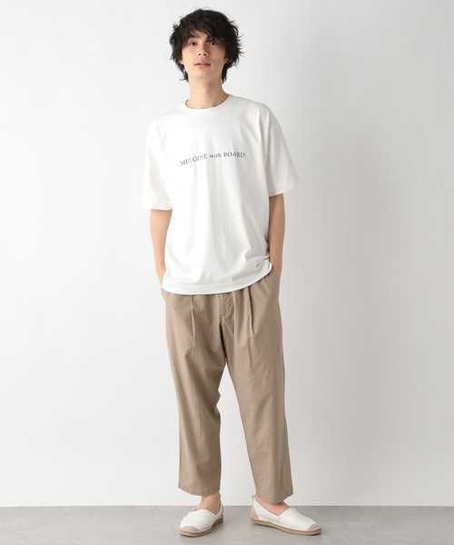 GLOBAL WORK（グローバルワーク）の「DRYヘビーウェイトプリントＴ/956254（Tシャツ/カットソー・メンズ・イエロー/ネイビー/ホワイト・MEDIUM/X-LARGE/LARGE/SMALL）」の5枚目の写真