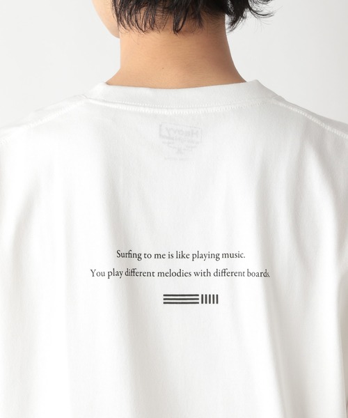 GLOBAL WORK（グローバルワーク）の「DRYヘビーウェイトプリントＴ/956254（Tシャツ/カットソー・メンズ・イエロー/ネイビー/ホワイト・MEDIUM/X-LARGE/LARGE/SMALL）」の16枚目の写真