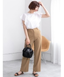 センタープレスツイルパンツ
