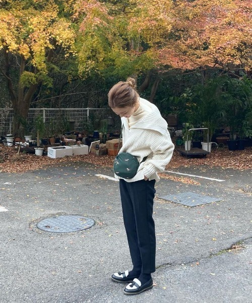 Re:EDIT（リエディ）の「セーラーカラーリサイクルニットプルオーバー（ニット/セーター・レディース・グレー/ベージュ/ブラック/アイボリー/モカ・MEDIUM/LARGE）」の6枚目の写真