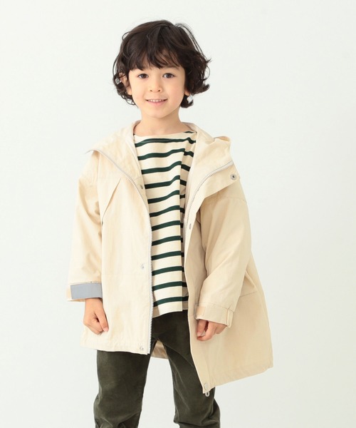 B:MING by BEAMS（ビーミングバイビームス）の「B:MING by BEAMS / マウンテン モッズ ブルゾン（100~140cm）（モッズコート・キッズ・オフホワイト/ブラック・100/110/120/130/140）」の4枚目の写真