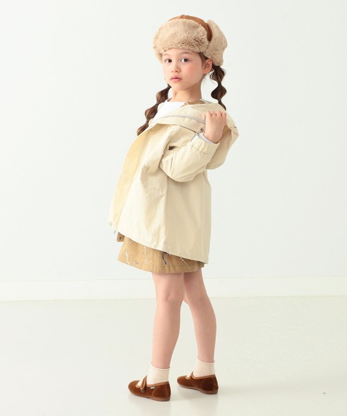 B:MING by BEAMS（ビーミングバイビームス）の「B:MING by BEAMS / マウンテン モッズ ブルゾン（100~140cm）（モッズコート・キッズ・オフホワイト/ブラック・100/110/120/130/140）」の7枚目の写真