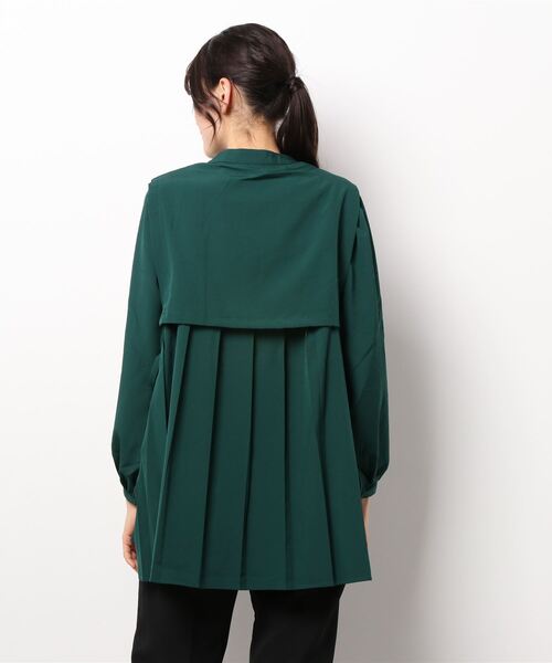 Birthday room（バースデイルーム）の「後ろプリーツチュニックブラウス（シャツ/ブラウス・レディース・オフホワイト/ブラック/グリーン・FREE）」の5枚目の写真